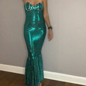 Rubies Mermaid Costume Sequin Dress